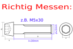 Titanschrauben | Gold | M6 | DIN 912 | Gr.5 | konischer Kopf