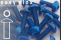 Aluminium Bolts | Blue | M6 | ~ISO 7380 | Button Head M6x30XS