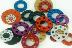 Aluminium Washers | drilled Purple M8
