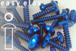 Alu Blechschrauben | Blau | ST4.8 | ~DIN 7981 |...