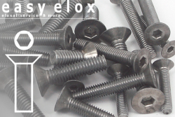 Aluminium Bolts | Plain | M2 | DIN 7991 | Countersunk M2x10