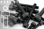 Carbonschrauben | M3 | DIN 912 | Zylinderkopf M3x35