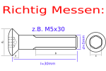 Alu Schrauben | Schwarz | M4 | ~DIN 964 | LinsenSenkkopf | CNC M4x10