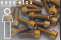 Alu Schrauben | Gold | M5 | DIN 912 | konischer Kopf | ISK | M5x30
