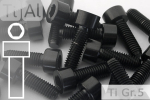 Titanschrauben | Schwarz | M2 | DIN 912 | Gr.5 | Zylinderkopf M2x6
