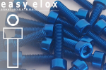Aluminium Bolts | Blue | M8 | DIN 912 | Cap Head | M8x60