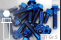 Titanium Bolts | Blue | M10 | ~DIN 6921 | Gr.5 | Hex Flange