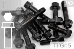 Titanium Bolts | Black | M8 | ~DIN 6921 | Gr.5 | Hex Flange
