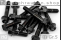 Titanschrauben | Schwarz | M10x1.25 | ~DIN 6921 | Gr.5 | Sechskant mit Flansch M10x1.25x45
