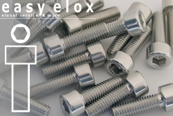 M4 Cap Head Aluminium Bolts Silver DIN 912 / ISO 4762