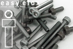 Aluminium Bolts | Plain | M2 | DIN 912 | Cap Head M2x4