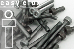Aluminium Bolts | Plain | M2 | DIN 912 | Cap Head M2x4
