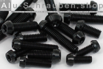 Alu Schrauben | Schwarz | M5 | DIN 912 | konischer Kopf | ISR M5x16