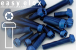 Alu Schrauben | Blau | M5 | DIN 912 | konischer Kopf | ISR M5x30