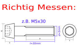 Alu Schrauben | Gold | M6 | DIN 912 | konischer Kopf | ISR M6x40
