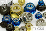 Titanium | Flanged Nyloc Hex Nuts | ~DIN 6926 | Gr.5