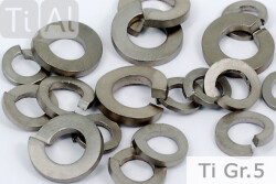 Titan | Federringe | DIN 127 B | Gr.5 Silber M14