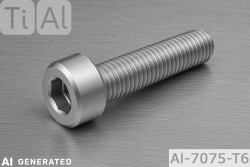 Aluminium Bolts | Plain | M6 | ISO 4762 | Cap Head M6x16 (CNC)