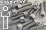 Aluminium Bolts | Silver | M8 | DIN 912 | Cap Head Silver M8x40 (CNC)