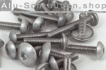 Aluminium Bolts | Plain | M5 | ~ISO 7380 | Button Head M5x25 (CNC)