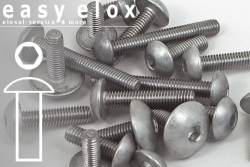 Aluminium Bolts | Plain | M4 | ISO 7380 | Button Head M4x8 (CNC)