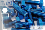 Titanschrauben | Blau | M3 | DIN 933 | Gr.5 | Sechskant M3x10