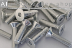 Aluminium Bolts | Silver | M4 | DIN 7991 | Countersunk M4x10 (CNC)