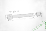 Titanschrauben | Silber | M4 | DIN 912 | Gr.5 | Zylinderkopf mit Fase M4x65