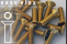 Alu Schrauben | Gold | M3 | DIN 7991 | Senkkopf M3x10 (CNC)