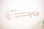 Titanium Bolts | Red | M6 | ISO 7380 | Gr.5 | Button Head...