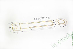 Aluminium Bolts | Gold | M8 | DIN 912 | Cap Head Gold M8x20 (CNC)