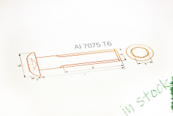 Aluminium Bolts | Orange | M6 | ~ISO 7380 | Button Head Orange M6x10 (CNC)