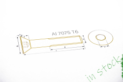 Aluminium Bolts | Gold | M3 | DIN 7991 | Countersunk M3x20