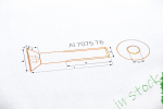 Aluminium Bolts | Orange | M6 | ~DIN 7991 | Countersunk...