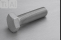 Aluminium Bolts | Plain | M8 | DIN 933 | Hexagon M8x25