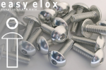 Aluminium Bolts | Silver | M6 | ~ISO 7380 | Button Head M6x30