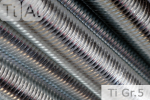 Titanium | Threaded Bars | DIN 975 / DIN 976 | Gr.5