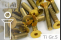 Titanium Bolts | Gold | M4 | DIN 7991 | Gr.5 | Countersunk | Allen Key M4x10