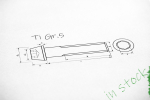 Titanschrauben | Schwarz | M5 | DIN 912 | Gr.5 | konischer Kopf M5x25