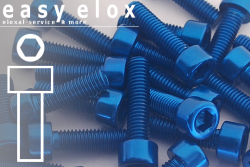 Aluminium Bolts | Blue | M3 | DIN 912 | Cap Head M3x10