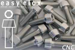 Aluminium Bolts | Silver | M4 | DIN 912 | Taper Head | CNC M4x30