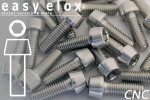 Aluminium Bolts | Silver | M4 | DIN 912 | Taper Head | CNC M4x30