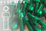Aluminium Bolts | Green | M4 | ISO 4762 | Taper Head | M4x10