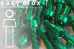 Aluminium Bolts | Green | M4 | DIN 912 | Taper Head | M4x15