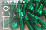 Aluminium Bolts | Green | M5 | DIN 912 | Taper Head M5x20