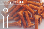 Aluminium Bolts | Orange | M3 | DIN 7991 | Countersunk M3x10