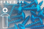 Aluminium Bolts | Blue | M5 | ~DIN 7981 | Pan Head Tapping M5x50