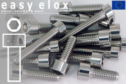Edelstahlschrauben | Silber | M6 | DIN 912 | Zylinderkopf